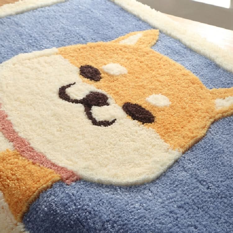 Cartoon Flocking Carpet Home Bathroom Non-slip Absorbent Pad Reluova