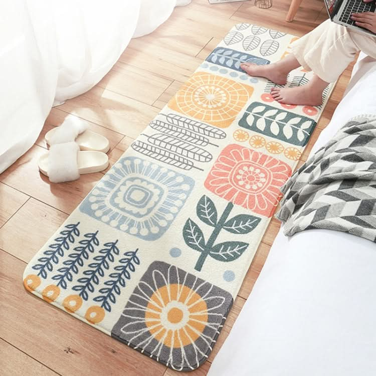 Home Bedroom Carpet Strip Room Bedside Lamb Cashmere Non-slip Mat