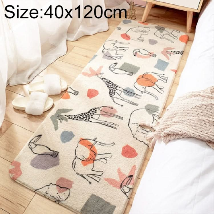 Home Bedroom Carpet Strip Room Bedside Lamb Cashmere Non-slip Mat Reluova