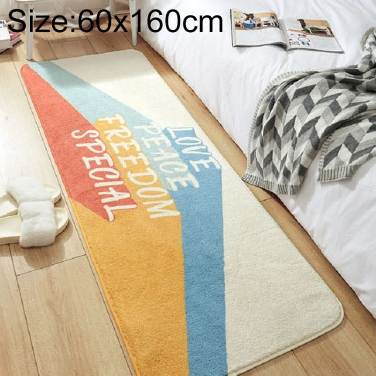 Home Bedroom Carpet Strip Room Bedside Lamb Cashmere Non-slip Mat Reluova