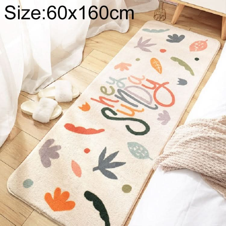 Home Bedroom Carpet Strip Room Bedside Lamb Cashmere Non-slip Mat Reluova