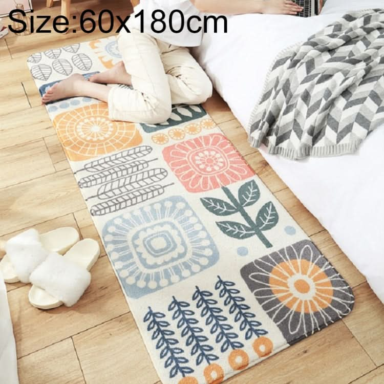 Home Bedroom Carpet Strip Room Bedside Lamb Cashmere Non-slip Mat