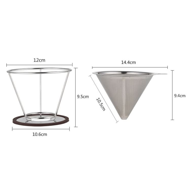 Stainless Steel Filter Cone Filter Cartridge Tea Coffee Free Paper Filter Cup - Reluova