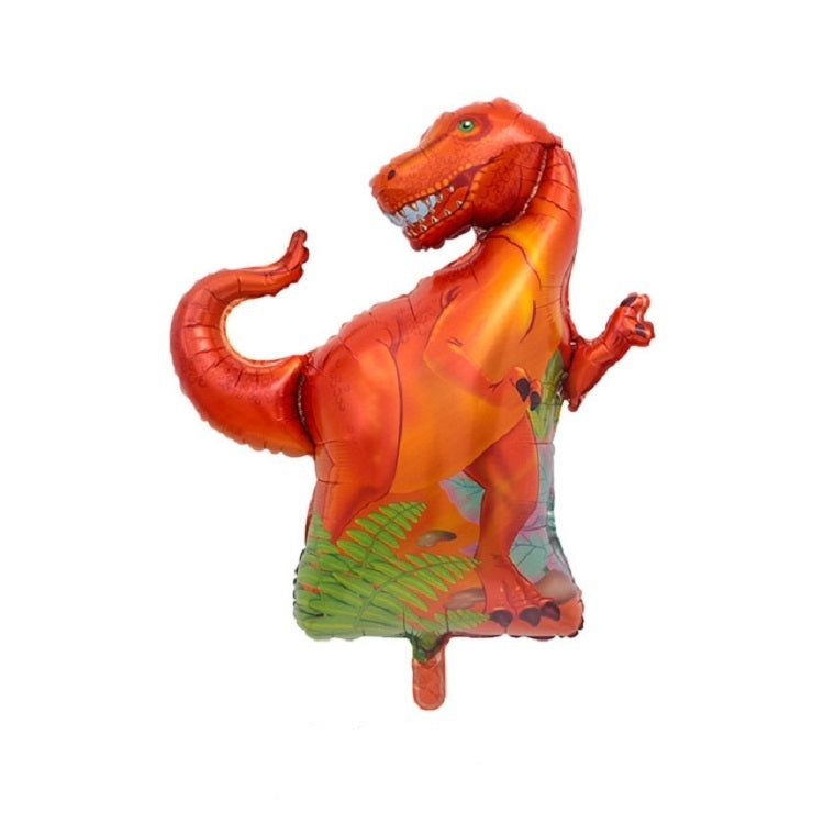 2 PCS Dinosaur Modeling Aluminum Foil Balloon Children Birthday Decoration Party Supplies Toy-Reluova