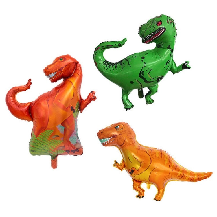 2 PCS Dinosaur Modeling Aluminum Foil Balloon Children Birthday Decoration Party Supplies Toy