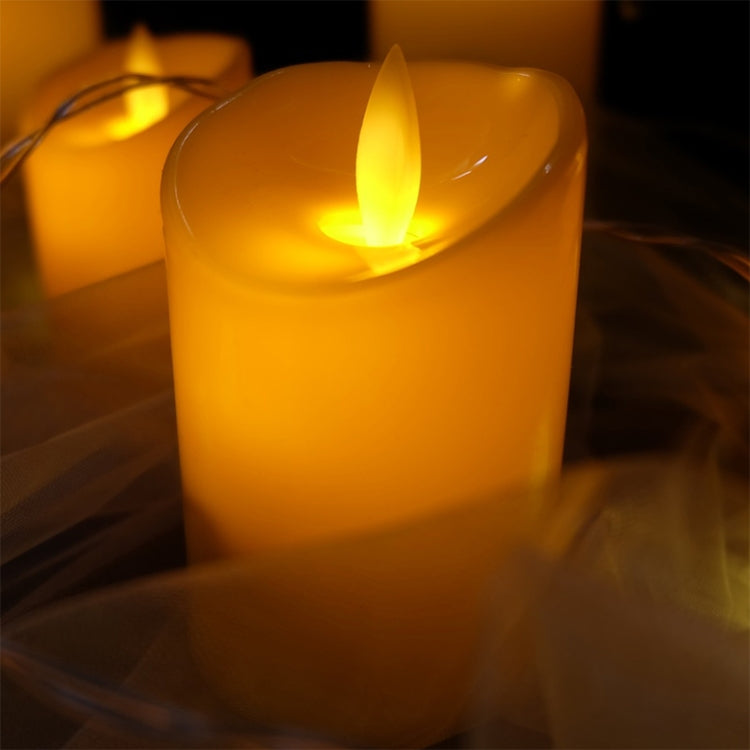 Cylindrical LED Electronic Candle Light Simulation Wedding Candlestick Candle My Store