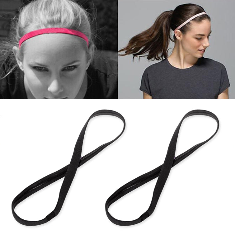 2 PCS Elastic Rope Candy Color Sports Yoga Hair Band Headband Sweat Band-Reluova