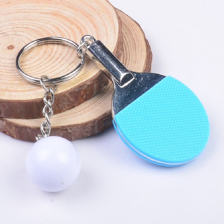 2 PCS Creative Metal table Tennis Keychain Handmade Jewelry Gift Sports Keychain-Reluova