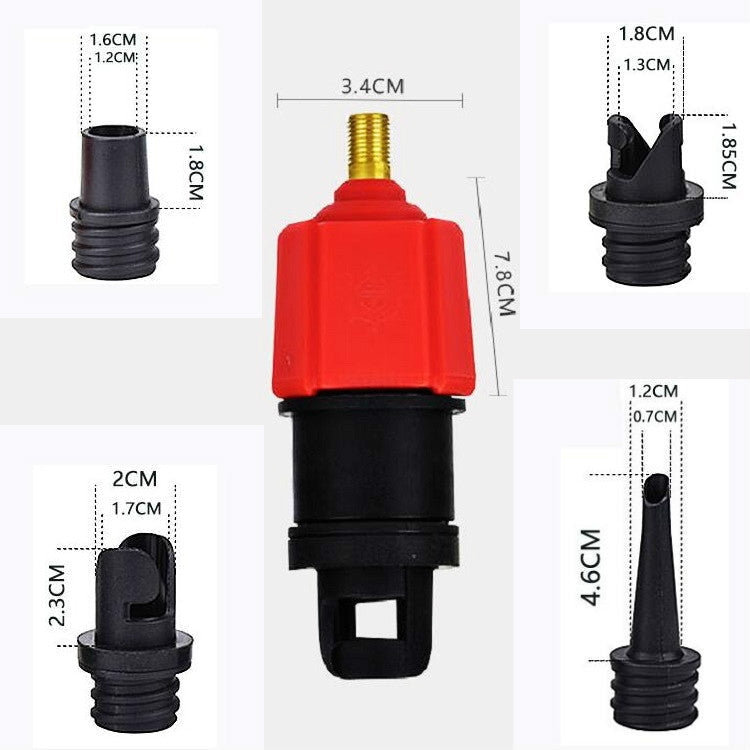 Surfing Paddle Board Rubber Boat Inflatable Bed Air Valve Adapter Car Air Pump Adapter