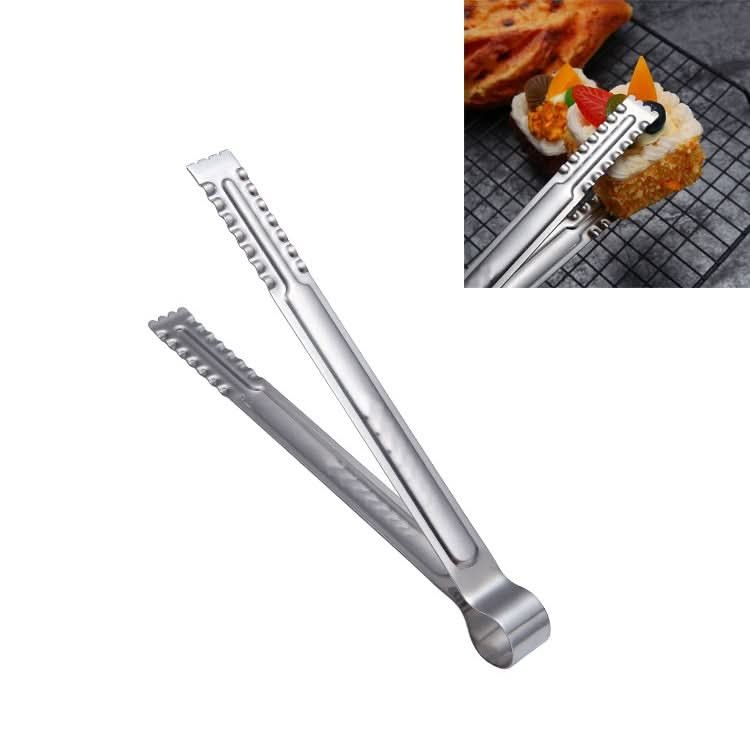 Stainless Steel Food Clip Bread Barbecue Clip Steak Buffet Clip, Size:9 inches - Reluova