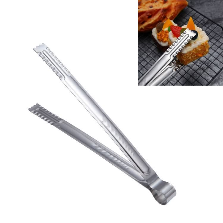 Stainless Steel Food Clip Bread Barbecue Clip Steak Buffet Clip, Size:9 inches - Reluova