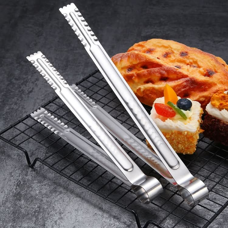 Stainless Steel Food Clip Bread Barbecue Clip Steak Buffet Clip, Size:9 inches - Reluova