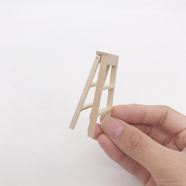 3 PCS 1:12 Toy House Miniature Furniture Wooden Ladder Reluova