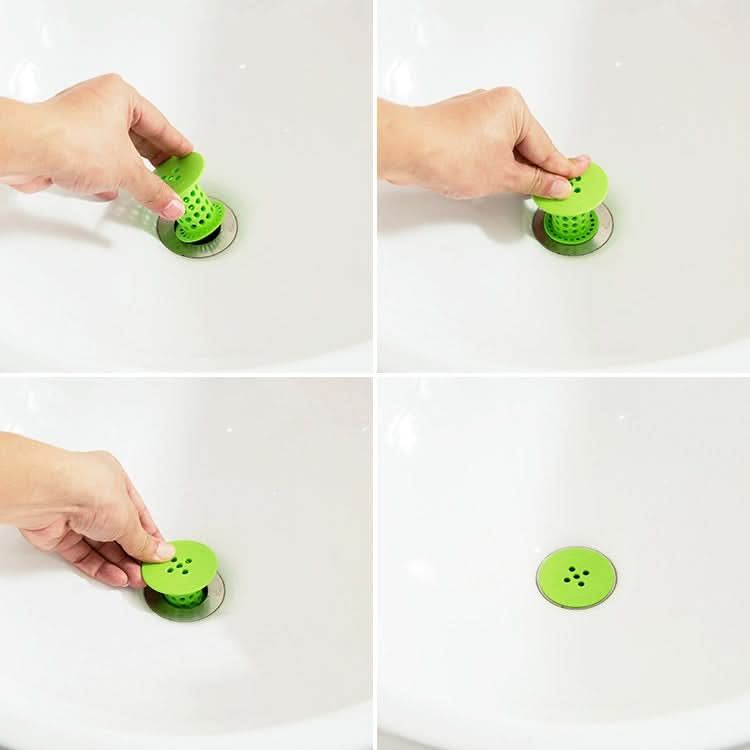 5 PCS Bathtub Pool Anti-clogging Device Hair And Hair Cleaning Collecting Floor Drain, Random Color Delivery-Reluova