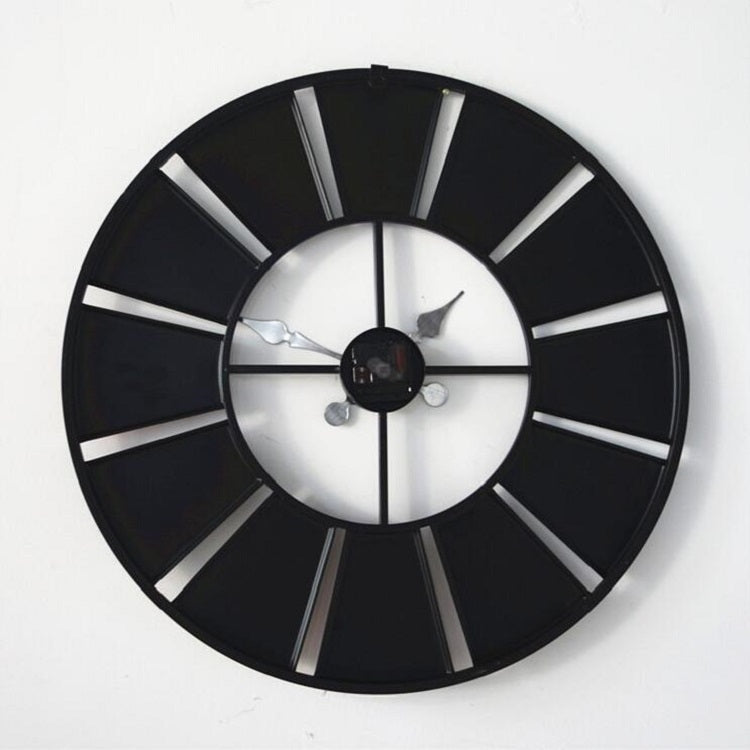 Digital Round Retro Wall Clock Creative License Plate Wrought Iron Decorative Clock My Store