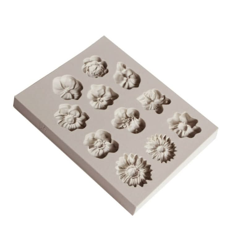 Fondant Cake Silicone Mold Chocolate Mold DIY Trumpet Flower Sun Flower Baking Decoration - Reluova