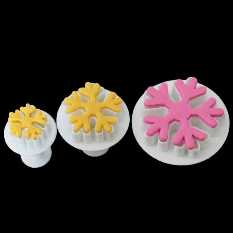 6 PCS Snowflake Spring Mould Fondant Cake Tool Biscuit Embossing Printing Mould DIY Baking Tools-Reluova