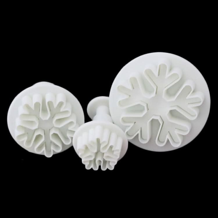 6 PCS Snowflake Spring Mould Fondant Cake Tool Biscuit Embossing Printing Mould DIY Baking Tools-Reluova