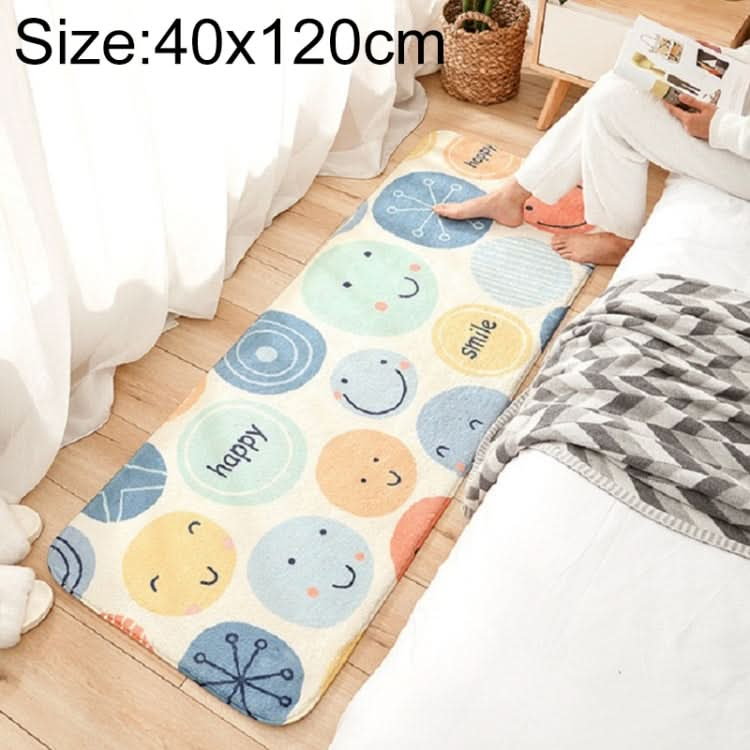 Cartoon Home Sofa Strip Rug Bedroom Bedside Lamb Cashmere Non-slip Mat