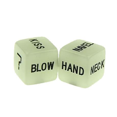 Creative Luminous English Fun Dice Bar Family Party Game Tools Set of Two Reluova