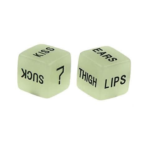 Creative Luminous English Fun Dice Bar Family Party Game Tools Set of Two Reluova