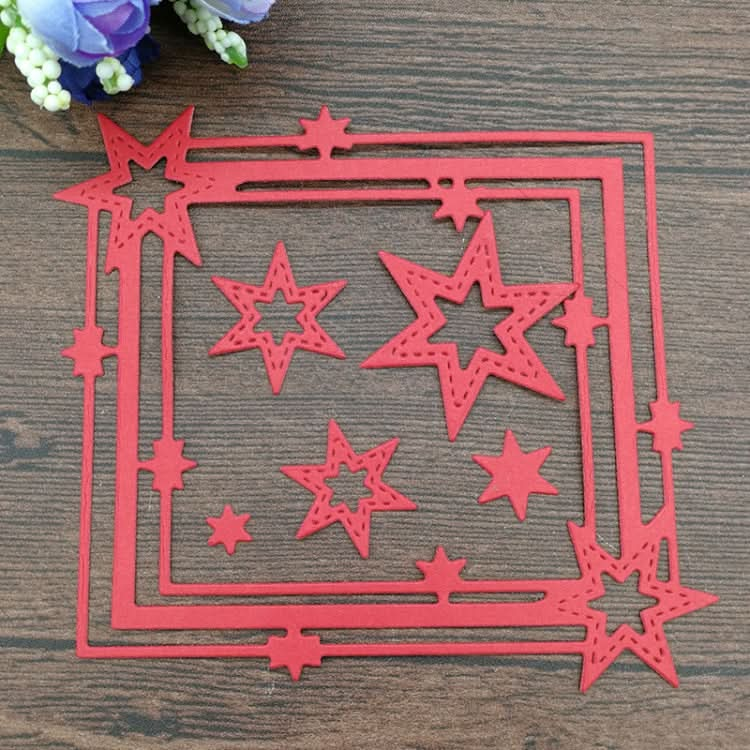 Pentagram Border Cutting Knife Die Scrapbook DIY Material Reluova