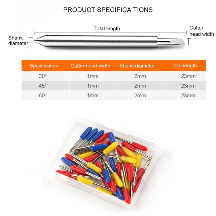 50 PCS 30/45/60 Degrees Sharp and Durable Carving Tools My Store