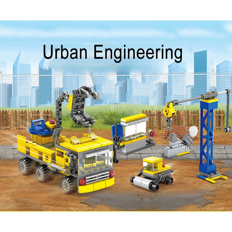 KAZI 16 in 1 Sets DIY Construction Engineering Vehicles Excavator Model Building Blocks Compatible City Construction Bricks Toys, Age Range: 6 Years Old Above