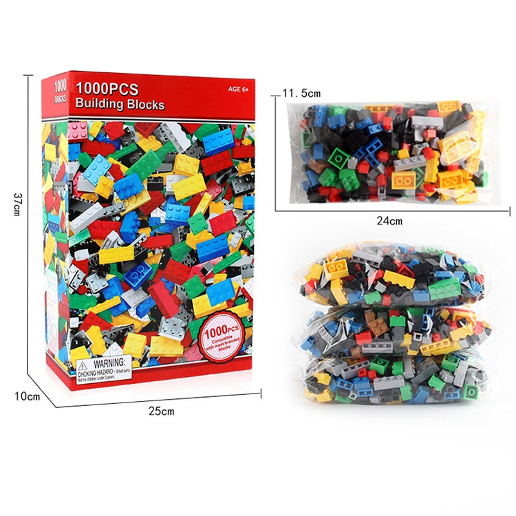 1000 in 1 Intelligent Toys DIY ABS Material Building Blocks, Random Color Delivery