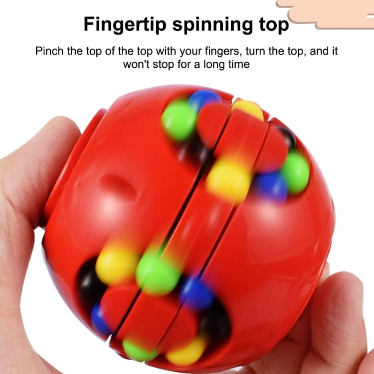 3 PCS Finger Magic Bean Magic Cube Toy Children Intelligence Fingertip Spinning Top Reluova