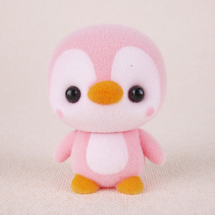 Little Cute PVC Flocking Animal Penguin Dolls Birthday Gift Kids Toy, Size: 4*4*5.5cm Reluova