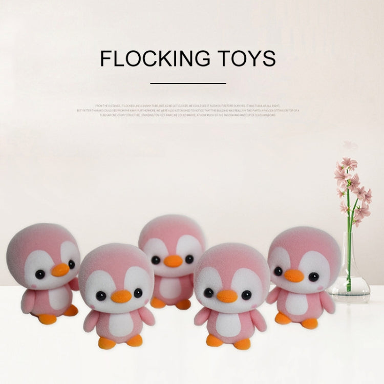 Little Cute PVC Flocking Animal Penguin Dolls Birthday Gift Kids Toy, Size: 4*4*5.5cm