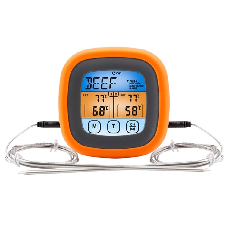 TS-6601-2 Kitchen Baking Touch Digital Double-Needle Color Screen Food Thermometer Reluova