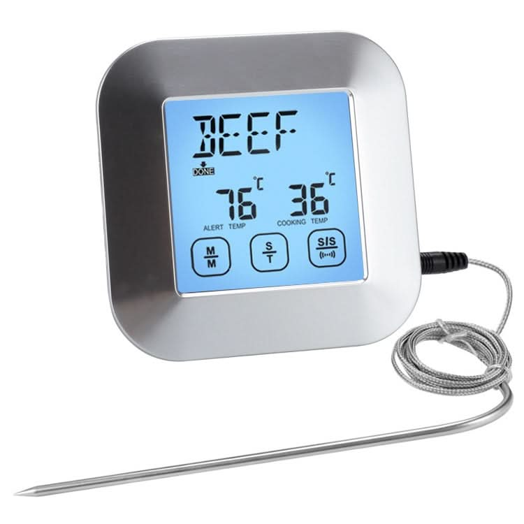 TS-82 Digital Kitchen Food Cooking BBQ Wireless Touch Screen Thermometer with Timer Alarm Reluova