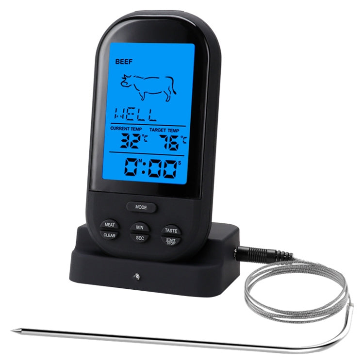 TS-HY62 Digital Kitchen Food Cooking BBQ Wireless Thermometer(Black) Reluova