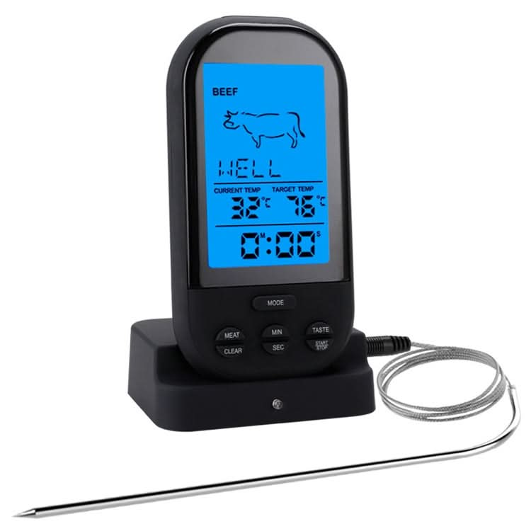 TS-HY62 Digital Kitchen Food Cooking BBQ Wireless Thermometer(Black) Reluova