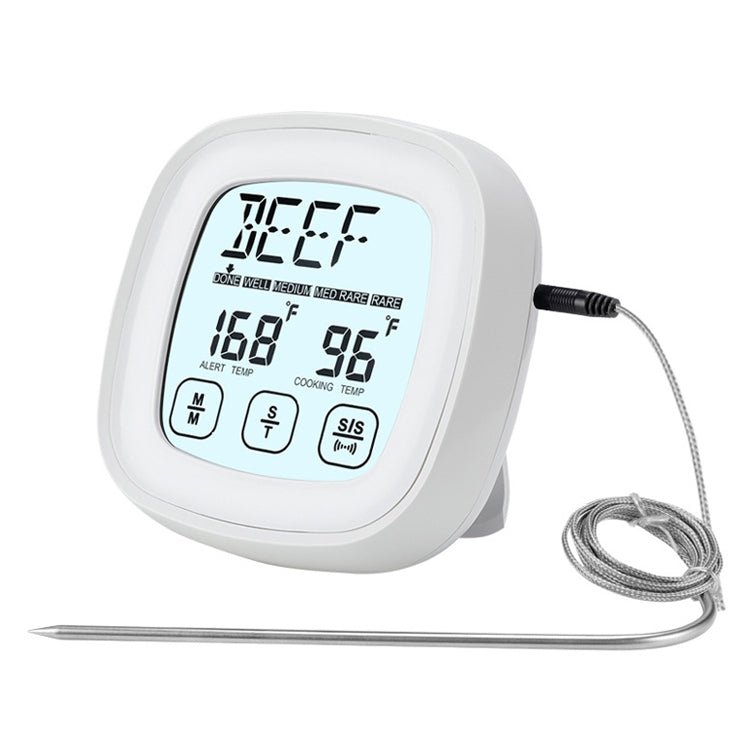 TS-802A Küchenthermometer für Lebensmittel zum Kochen und Grillen mit zwei Sonden, Touchscreen