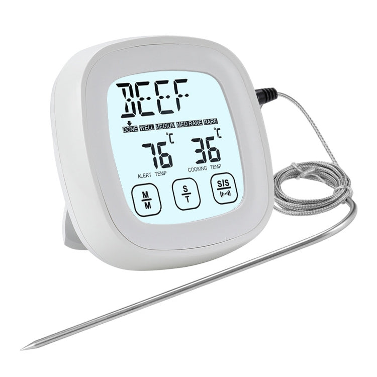 TS-802A Küchenthermometer für Lebensmittel zum Kochen und Grillen mit zwei Sonden, Touchscreen