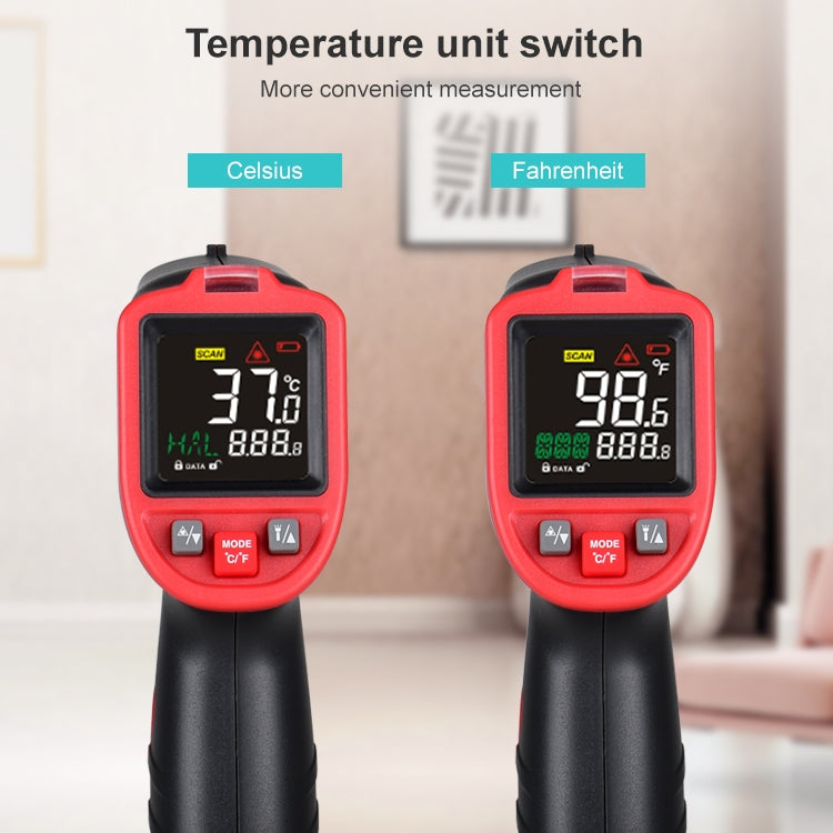 Wintact WT323A -50 Grad C~650 Grad C Tragbares, berührungsloses digitales Infrarot-Thermometer für den Außenbereich