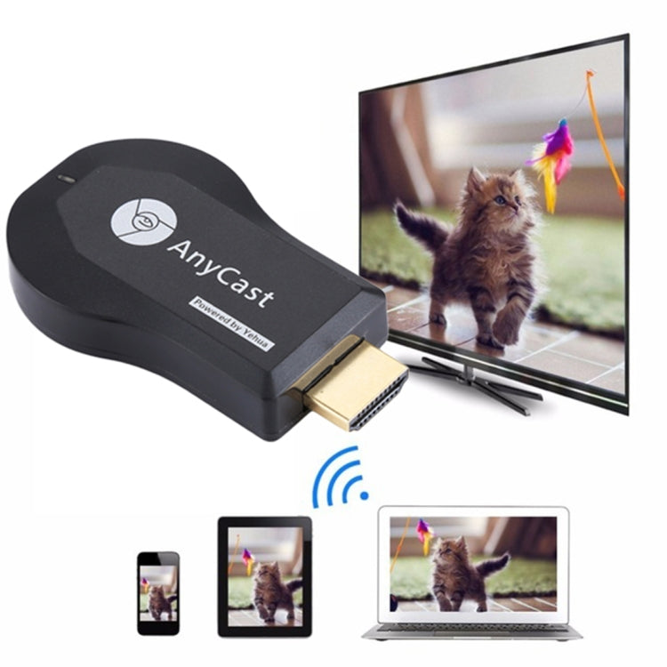 M4 Plus Wireless WiFi Display Dongle Receiver Airplay Miracast DLNA 1080P HDMI TV Stick for iPhone, Samsung, and other Android Smartphones Reluova