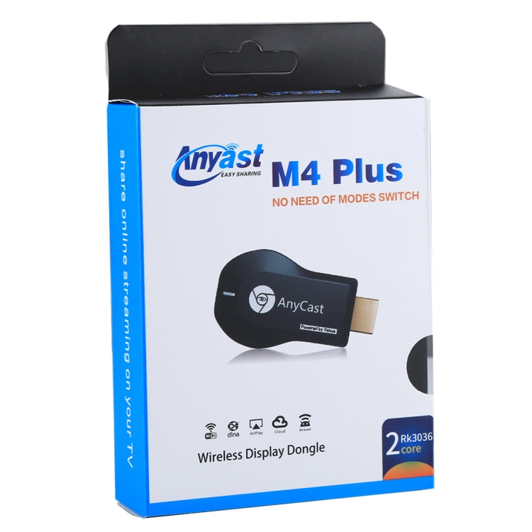 M4 Plus Wireless WiFi Display Dongle Receiver Airplay Miracast DLNA 1080P HDMI TV Stick for iPhone, Samsung, and other Android Smartphones Reluova