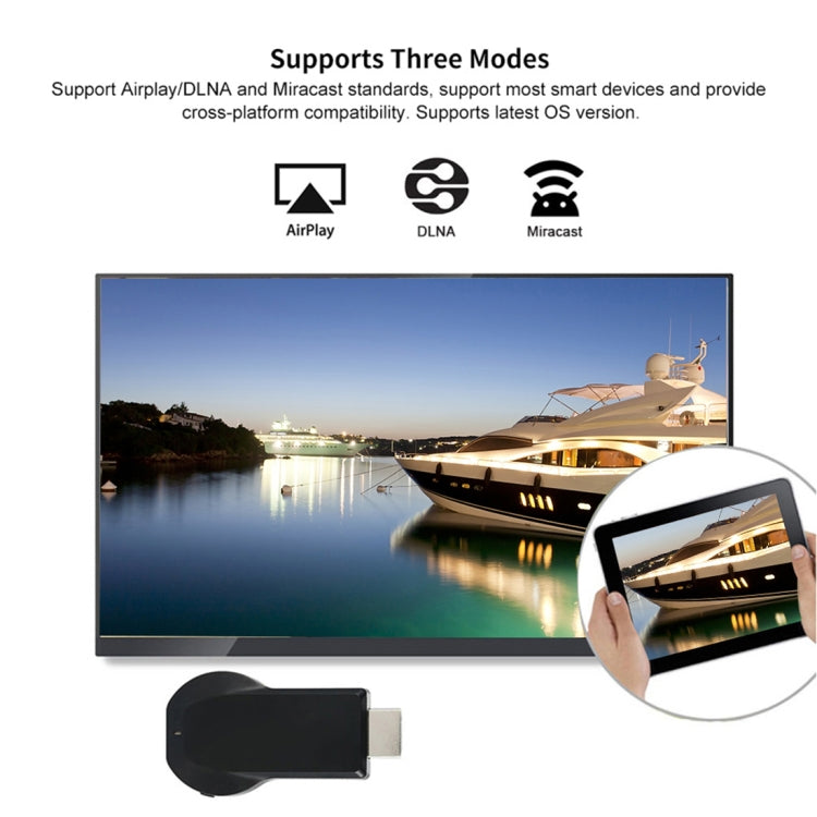 M4 Plus Wireless WiFi Display Dongle Receiver Airplay Miracast DLNA 1080P HDMI TV Stick for iPhone, Samsung, and other Android Smartphones Reluova