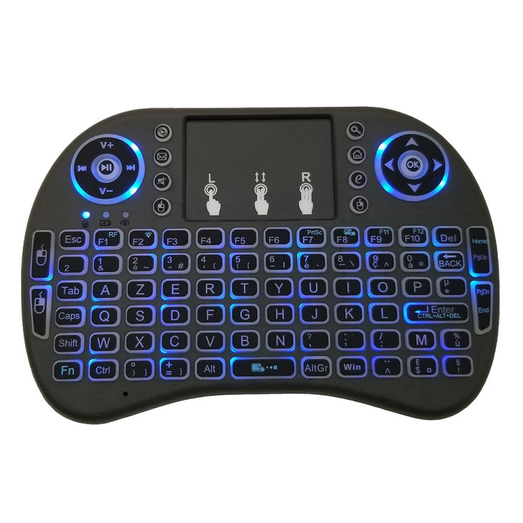 Support Language: French i8 Air Mouse Wireless Backlit Keyboard with Touchpad for Android TV Box & Smart TV & PC Tablet & Xbox360 & PS3 & HTPC/IPTV My Store