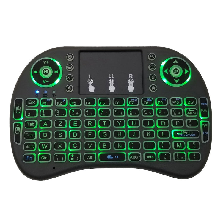 Support Language: French i8 Air Mouse Wireless Backlit Keyboard with Touchpad for Android TV Box & Smart TV & PC Tablet & Xbox360 & PS3 & HTPC/IPTV My Store