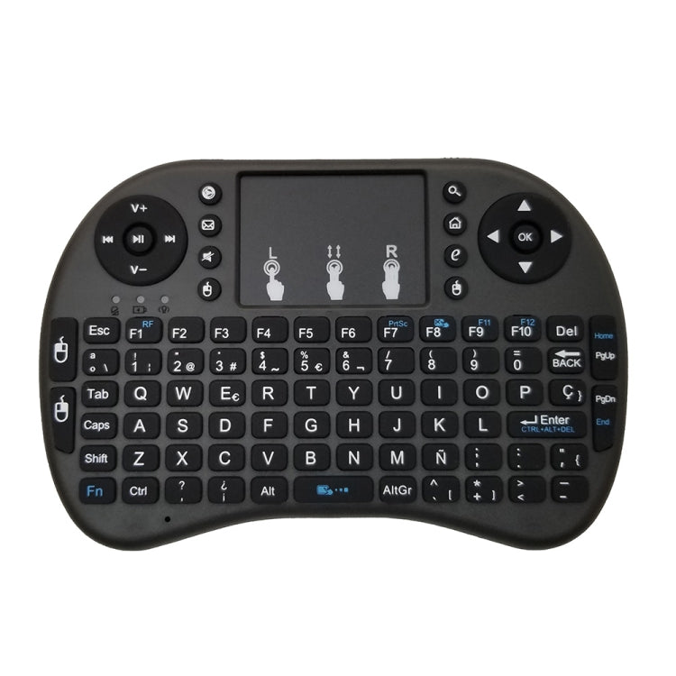 Support Language: Spanish i8 Air Mouse Wireless Keyboard with Touchpad for Android TV Box & Smart TV & PC Tablet & Xbox360 & PS3 & HTPC/IPTV My Store