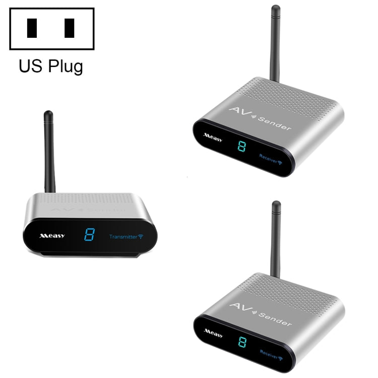 Measy AV530-2 5.8GHz Wireless Audio / Video Transmitter + 2 Receiver, Transmission Distance: 300m, US Plug