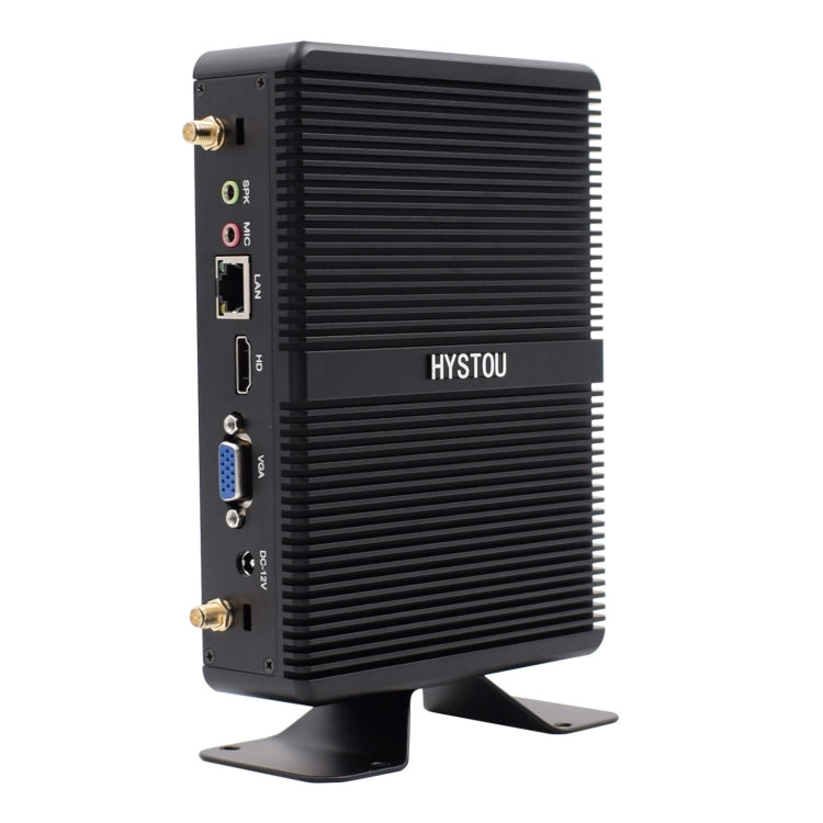 HYSTOU H2 Windows / Linux System Mini PC, Intel Core I3-7167U Dual Core Four Threads up to 2.80GHz, Support mSATA 3.0, 8GB RAM DDR4 + 256GB SSD 500GB HDD