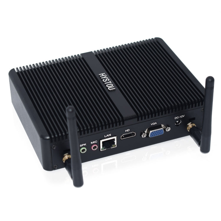 HYSTOU H2 Windows / Linux System Mini PC, Intel Core I3-7167U Dual Core Four Threads up to 2.80GHz, Support mSATA 3.0, 8GB RAM DDR4 + 256GB SSD 500GB HDD