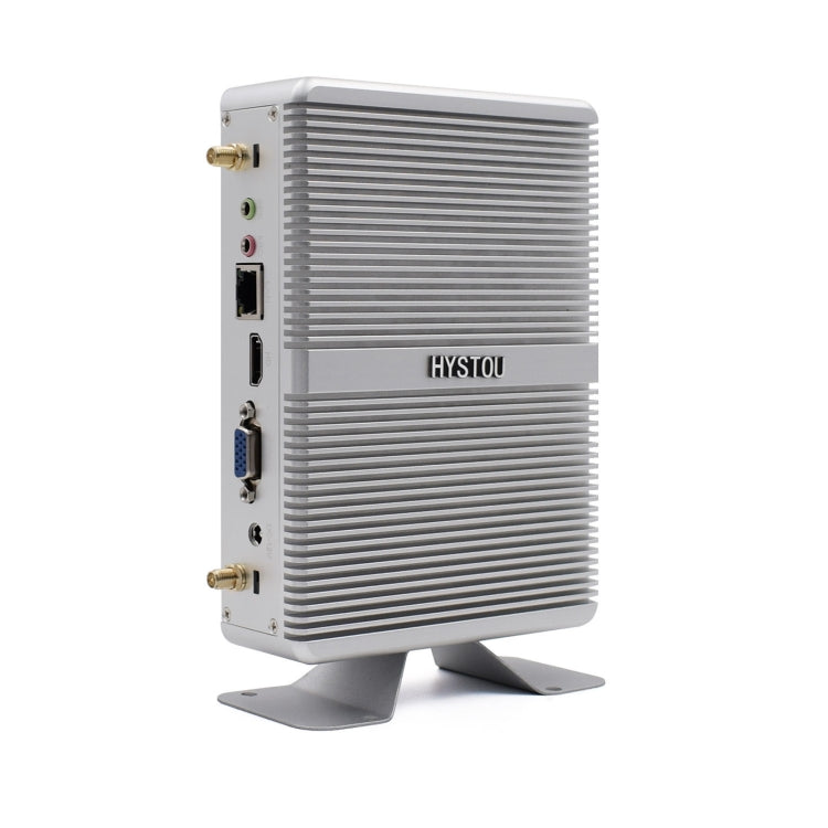 HYSTOU H2 Windows / Linux System Mini PC, Intel Core I3-7167U Dual Core Four Threads up to 2.80GHz, Support mSATA 3.0, 16GB RAM DDR4 + 256GB SSD 500GB HDD