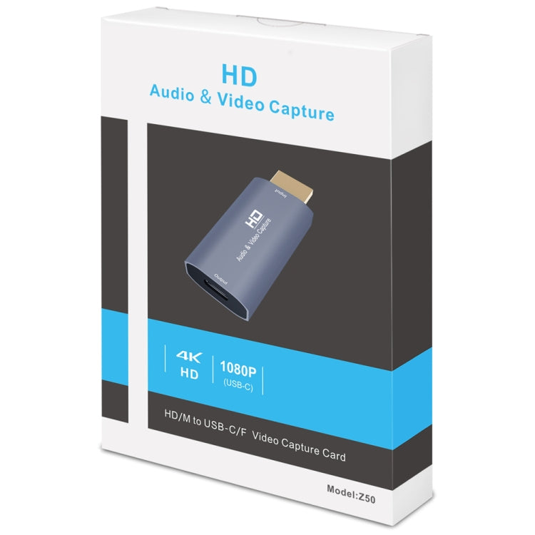 Z50 USB-C / Type-C Female to HDMI Male Video Capture Card